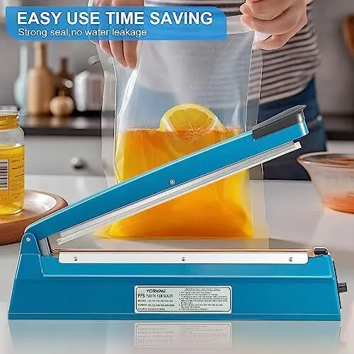Impulse Heat Sealer Plastic Bag Film Food Sealing Machine - 200/300/400mm 8