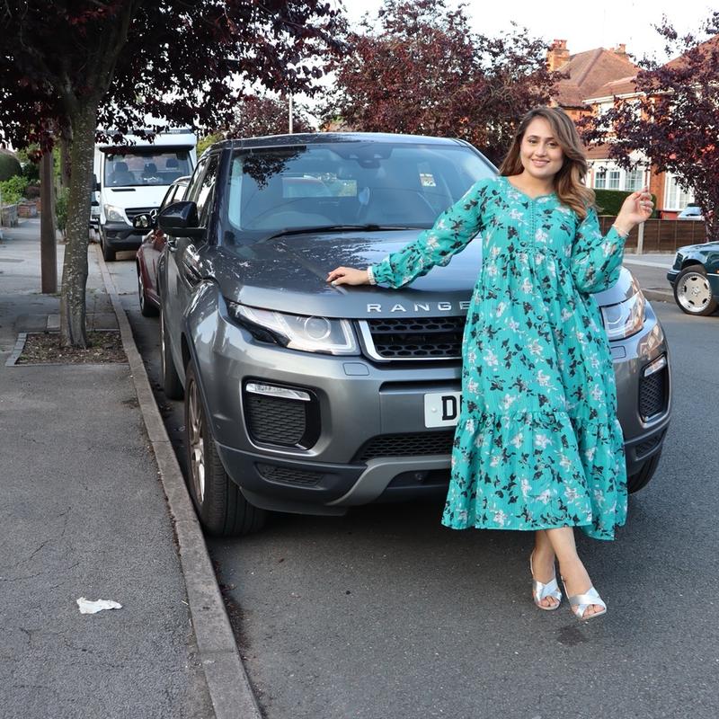 Green Floral DRESS 6