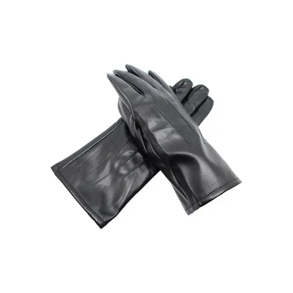 Women's PU Leather Gloves Luxury Soft Fleece Thermal Lined Wrist Gloves Driving Cycling Touch Screen Winter Warm Gloves 3