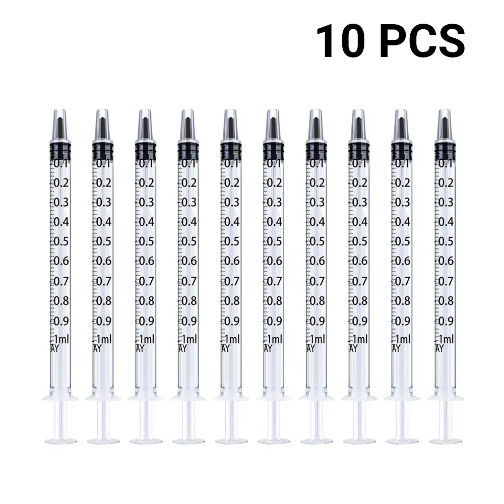 10PCS 1ml Rays Sterile Syringe UK CE luer Slip Hypodermic CE Marked