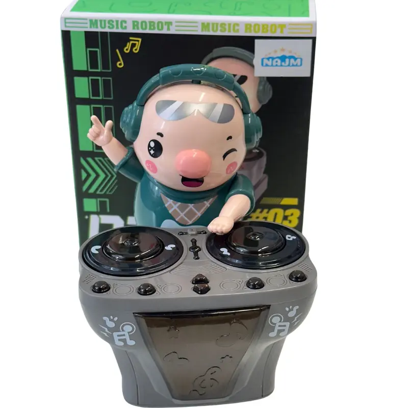 DJ ROBOT FUNNY MOVING MUSIC AND LIGHTS SOUND FOR CHILDREN BOYS AND GIRLS NOVELTY FUNNY DANCING TOY TOYS FOR MOTOR SKILL DEVELOPMENT 7