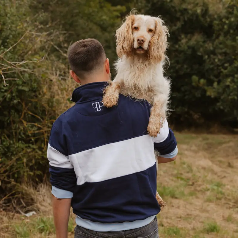 The Sheringham 1/4 Zip - Mens - Navy 2