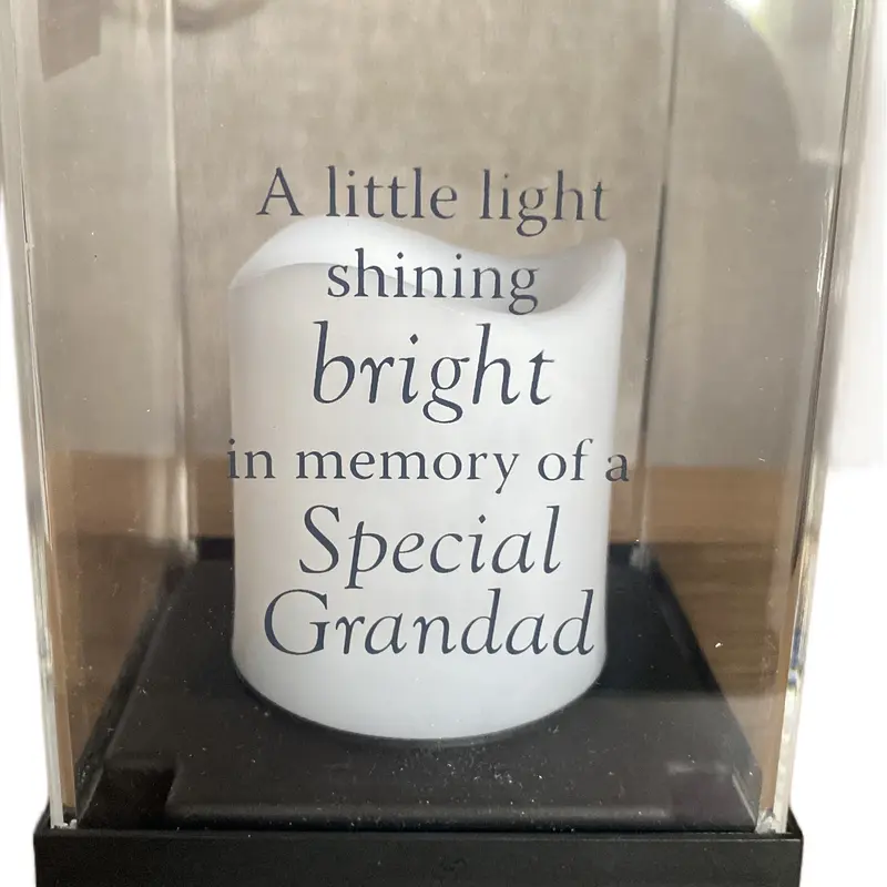 Grandad Grave memorial light up lantern 1