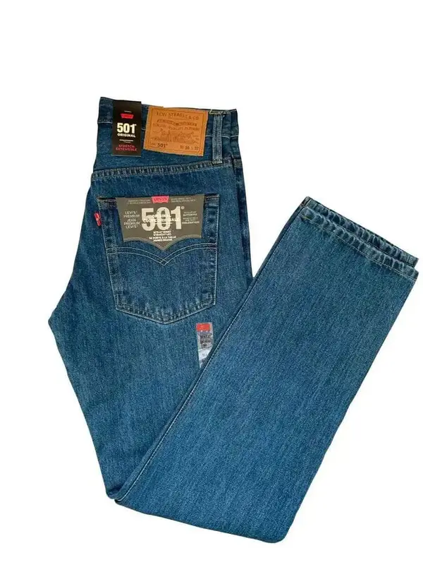 501 Men's New Regular Fit Jeans Blue StoneWash Style Mens's Jeans Casual Denim Menswear Streetwear Classic Stylish Suits Trouser Pants Pocket Pants 0
