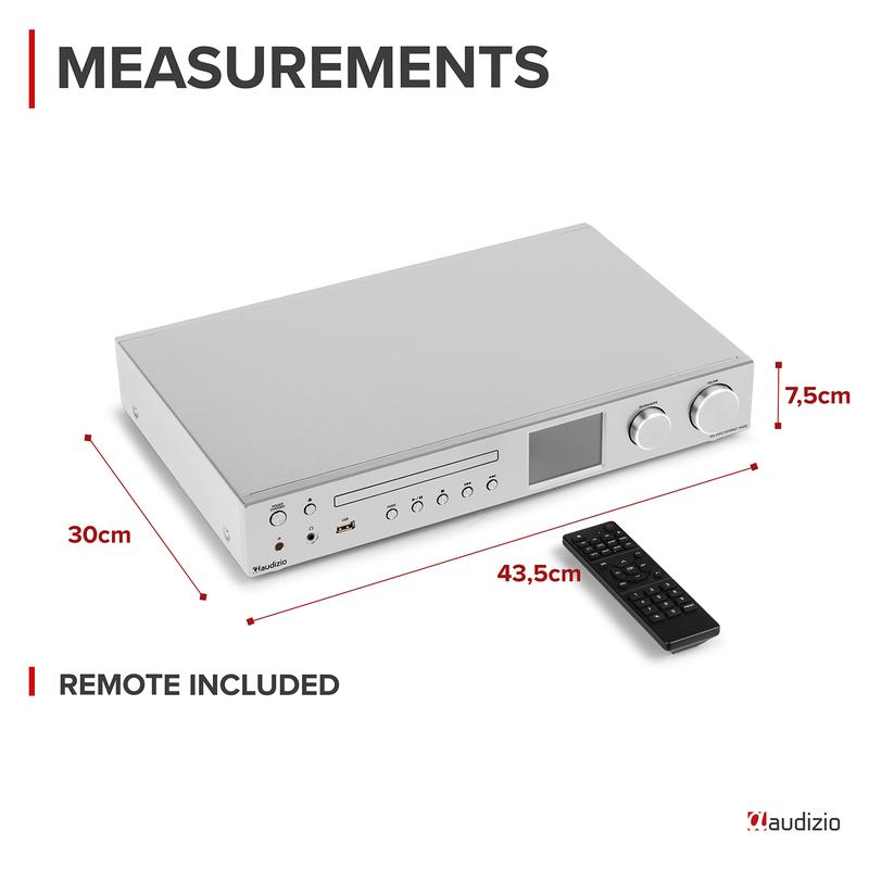 Audizio Bolzano Internet Radio Receiver & Amplifier - Aluminium 7