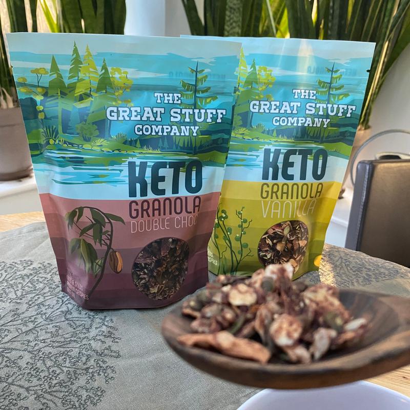Keto Granola with MCT oil and Protein Crispies - Mixed Flavours - 3 x 330g bags 1