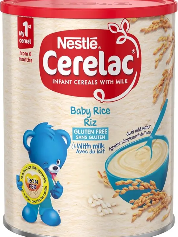 Nestle Cerelac Rice with Milk Infant Cereal, 6 months+, 400 g (Pack of 2) 1