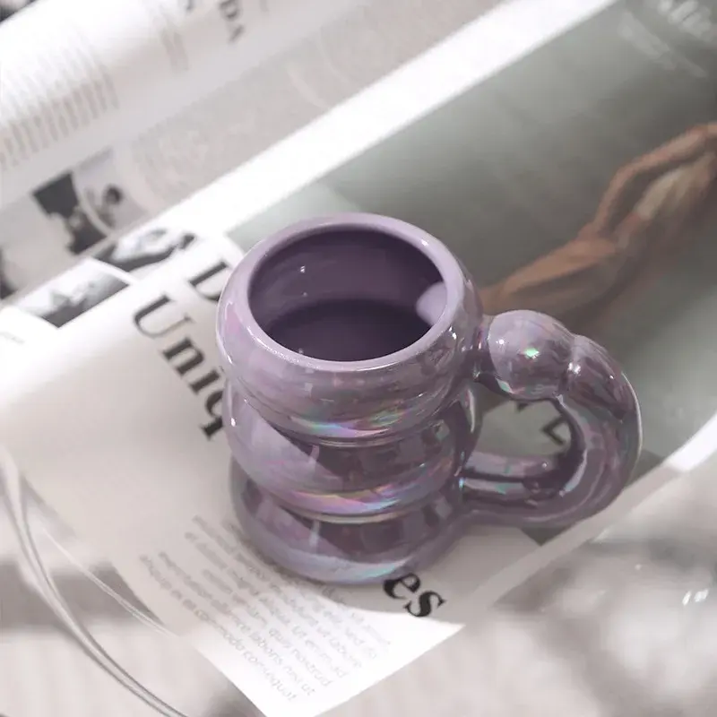 Product Introduction of 420ml Ceramic Chubby Mug Creative Nordic Coffee Cup Cute Office Afternoon Tea Cloud Mugs Kitchen Drinkware Home Accessories Tumbler Washable 7