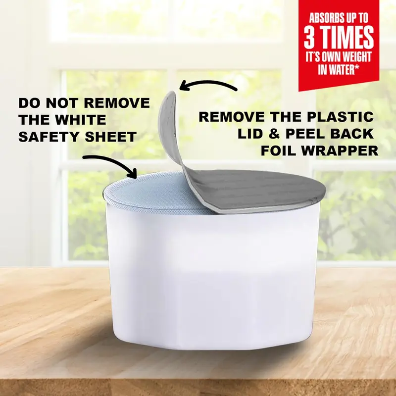 Almineez Pack of 12 x 500ml Interior Dehumidifiers- Helps Stop Damp, Mildew, Mould Condensation Moisture Absorber Remover in Home Kitchen Wardrobe Bedroom Caravan Office Garage Bathroom, Basement 4