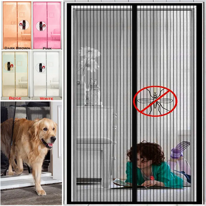 IMBTECH Magic Curtain Door Mesh Magnetic Fastening Mosquito Fly Bug Insect Net Screen - 100x210cm 0