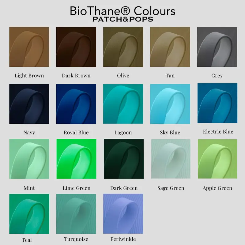 BioThane Dog Collar | Two Tone | Adjustable | Patch&Pops | Waterproof, Antibacterial, Hypoallergenic | 2