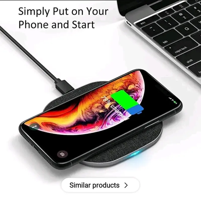Wireless Fast Charging Pad for Samsung's iPhones - Smartphone - Cellphone Device Electronic Charger 4