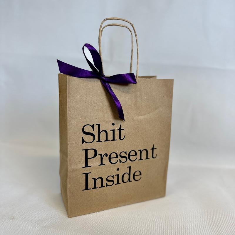 Novelty Gift Paper Bag - Sh*t Present Inside 0