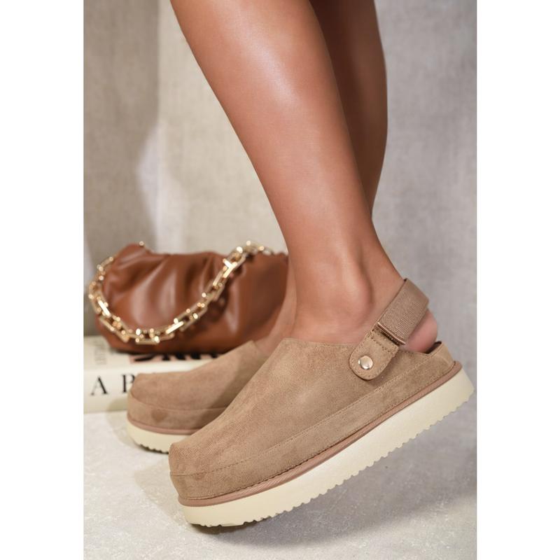 iKrush Chunky Slingback Closed Toe Clog Sandals i37352  Closed Toe Slingback Chunky Low Heel Regular Length Regular Fit 2