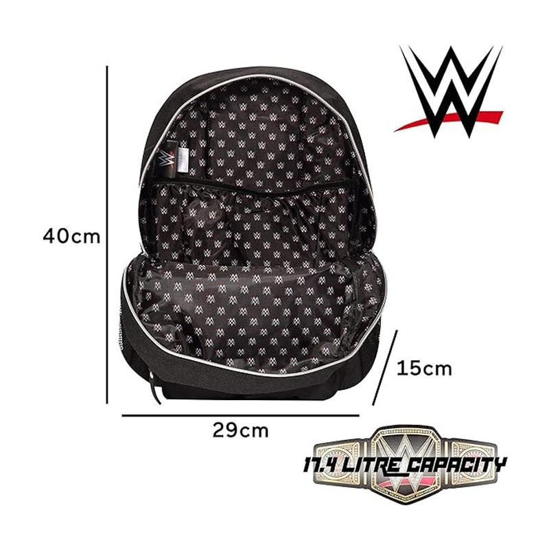 Children's WWE Wrestling Backpack with Front Pocket and Dual Bottle Pocket 1