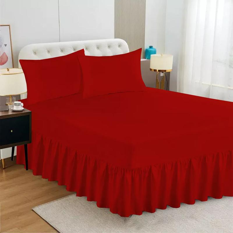 Extra Deep Fitted Valance Sheet Bed Sheets Single Double King Size OR Pillowcase 7