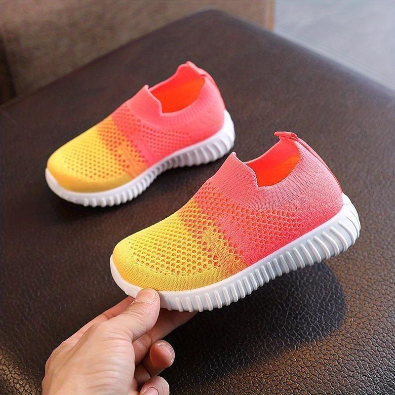 Boys Girls Color Block Sock Shoes, Breathable Lightweight Sneakers, Spring And Summer 6