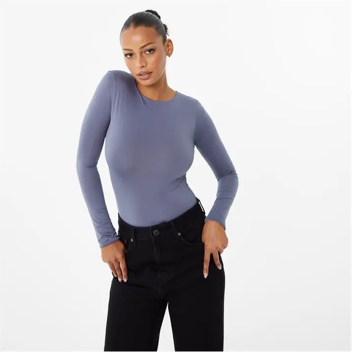 Jack Wills Womens Second Skin Long Sleeve Bodysuit Round Neck 3