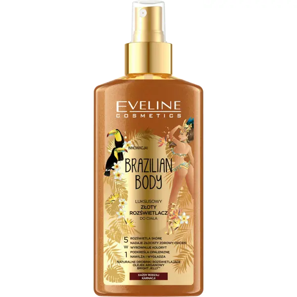 Eveline Brazilian Body Luxury Gold Body Highlighter for All Skin Types 150ml 0