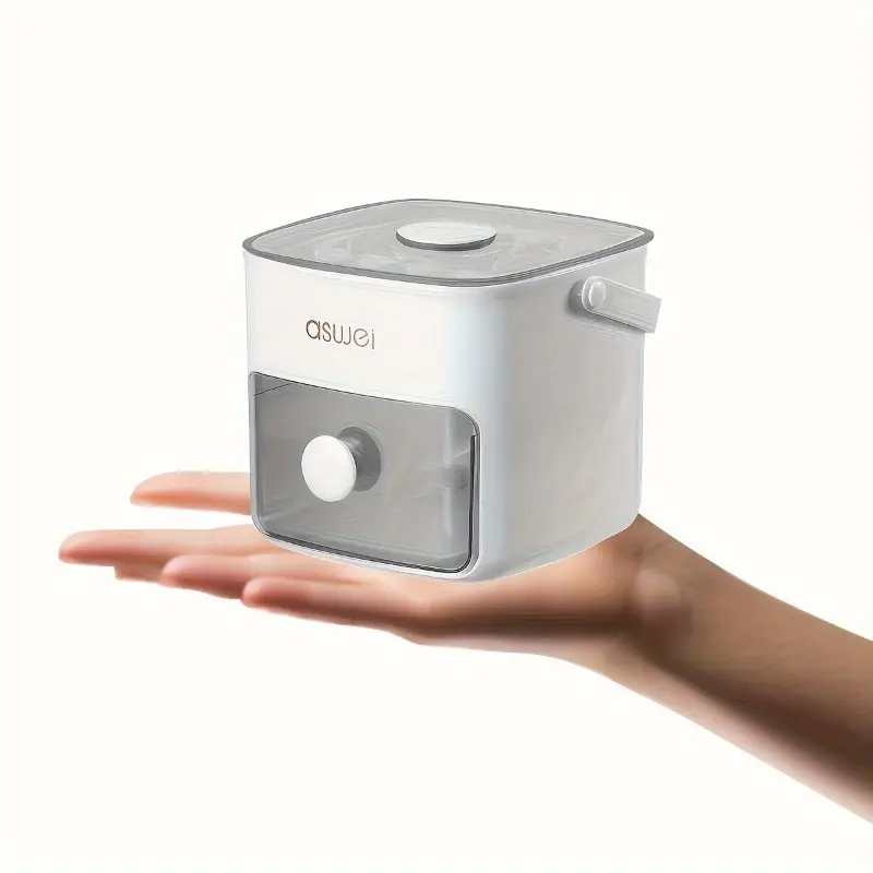 48-Ice Large Capacity Ice Cube Maker with Double Layer Design, Easy-Press Lid, Food-Grade Plastic Storage Tray for Freezer 5
