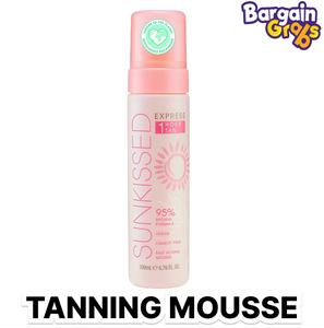 Sunkissed 95% Natural Express 1 Hour Tan Mousse 200ml – Quick, Natural-Looking Tan Skincare Lightweight Nourishing