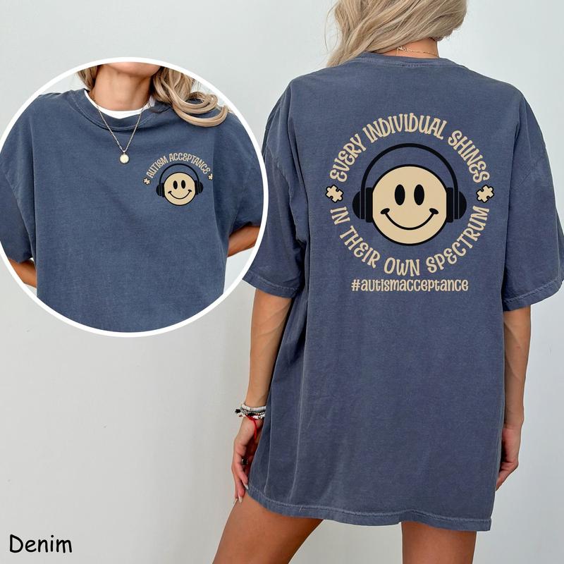 NeuroFriends  Autism Acceptance Shirt Autism Mom Tshirt Autism Awareness Month Aba Therapy Behavior Analyst Shirt Neurodiversity Shirt Oversized Tee UKY24025461 4