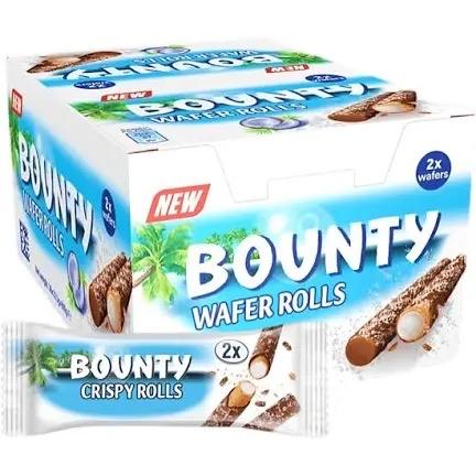 Twix, Milkyway, Bounty Crispy Rolls - 24 Wafer Rolls in a Box - Snack 2