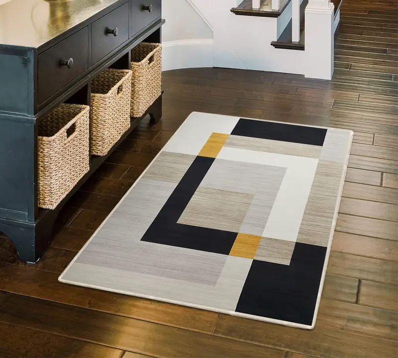 Imperial Rooms Milo Area Rug Living Room - Rug for Bedroom, Geometric Style Modern Kitchen Carpet - Durable Super Soft Non Shedding Small Floor Rug Easy to Clean 2