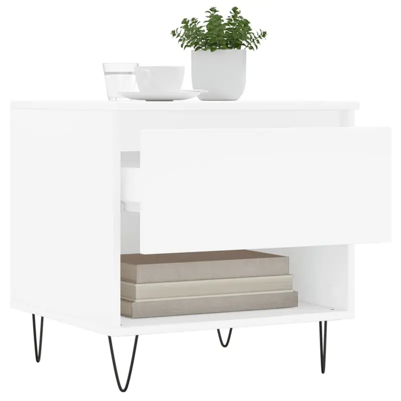 Coffee Tables 2 pcs White 50x46x50 cm Engineered Wood 3