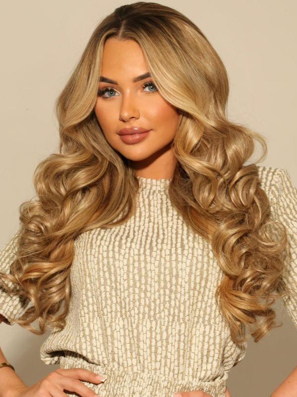 HALF HEAD Curly Synthetic Hairpiece 2