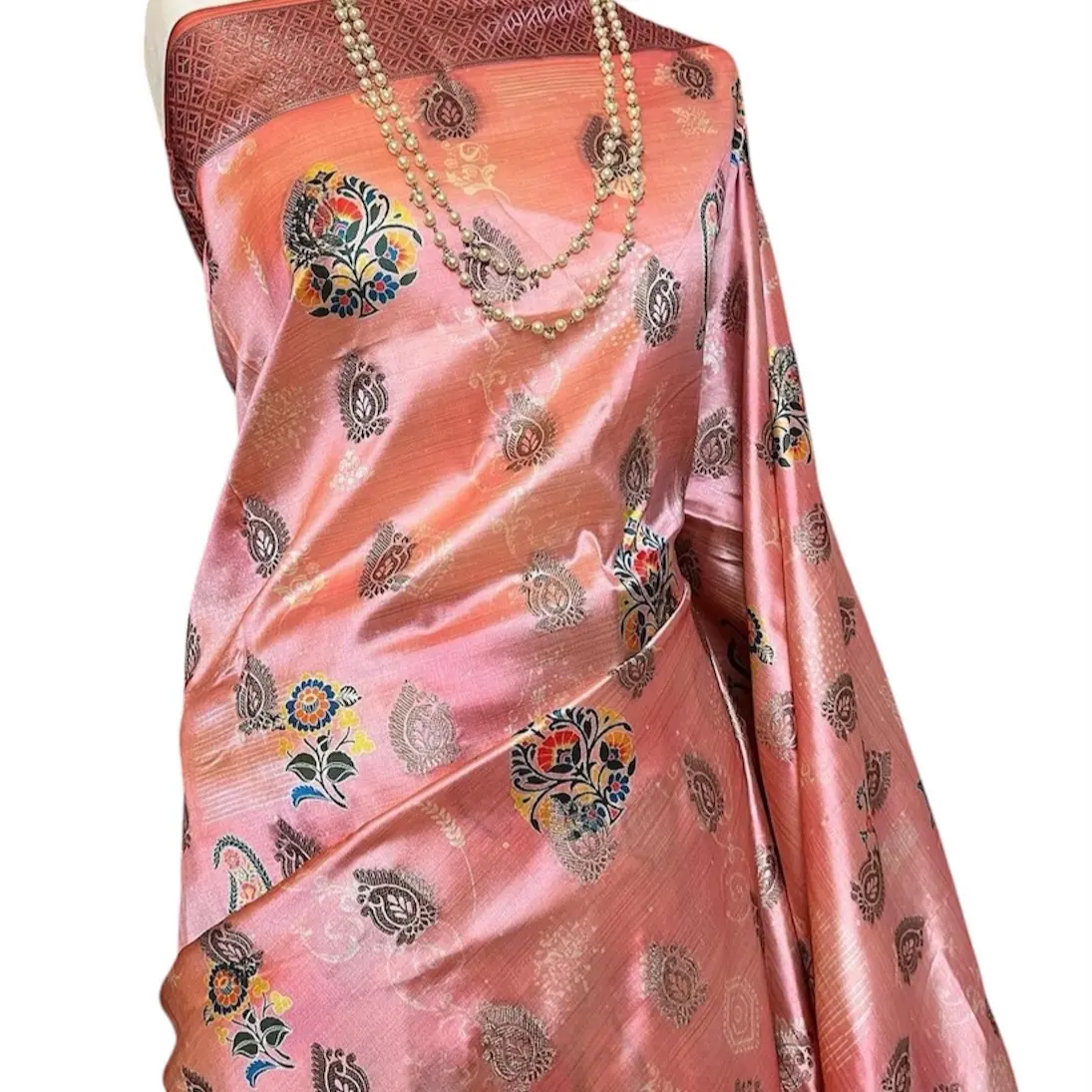 Women's Silk Printed Saree - Traditional Clothing
