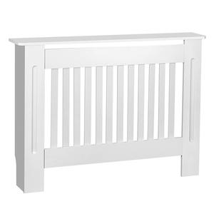 White Radiator Cover Cabinet Small Large Modern MDF Slat Wood