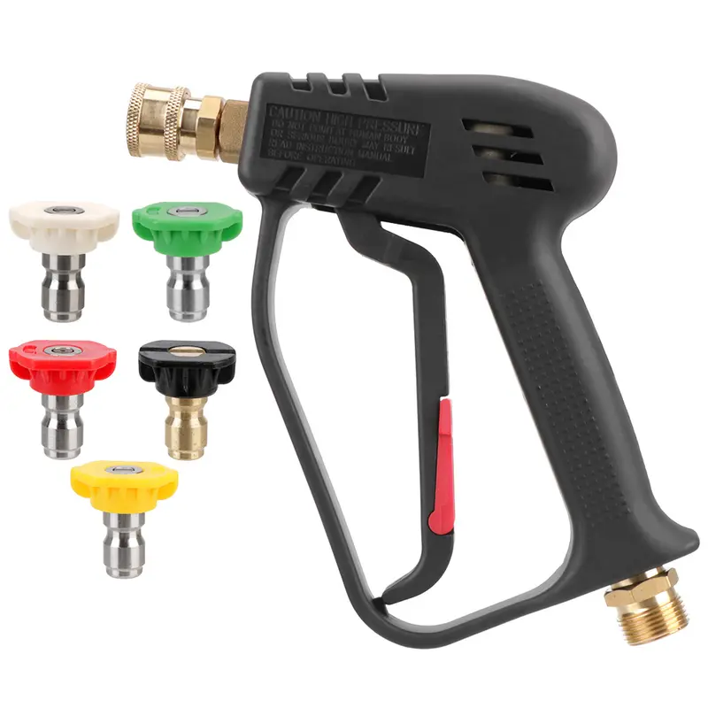 For Karcher/Nilfisk for Car Cleaning with 5 Quick Connect Cleaning Water Gun High Pressure Color Nozzle Kit 4000PSI 6