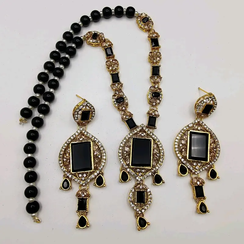 Gold Plated Egyptian long necklace Set... 1