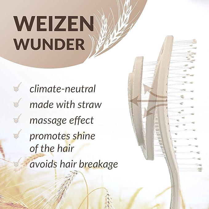 Beauty Eco Friendly Straw Hairbrush with Flexible Soft Pin Bristles for Wet/Dry Hair Detangling and Head Massaging free shipping 2
