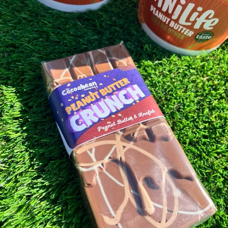 'Peanut Butter Crunch' Manilife Peanut Butter & Knafeh Milk Chocolate Dessert Bar 280g 0