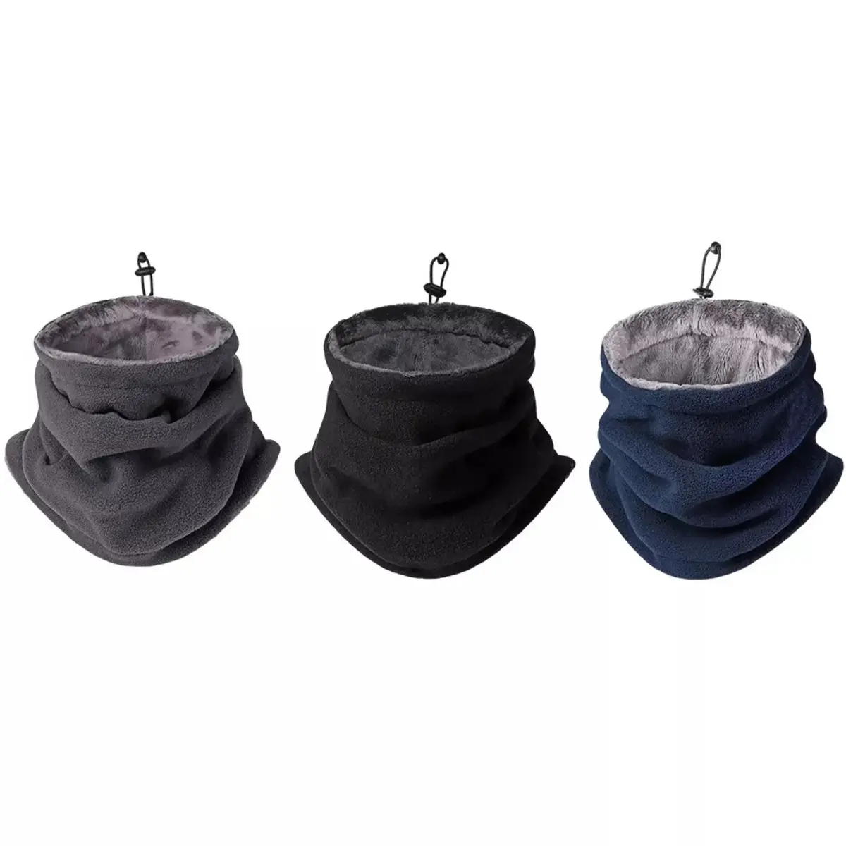 Snood Neck Warmer Scarf Winter Thick Fleece Thermal Windproof Balaclava Mask UK This Ear And Neck Warmer Is Made Of Thick And Warm Material, With a Soft Surface. . Double Layered Wool Fully Covering Most Areas Of The Face, Neck, And Ears.