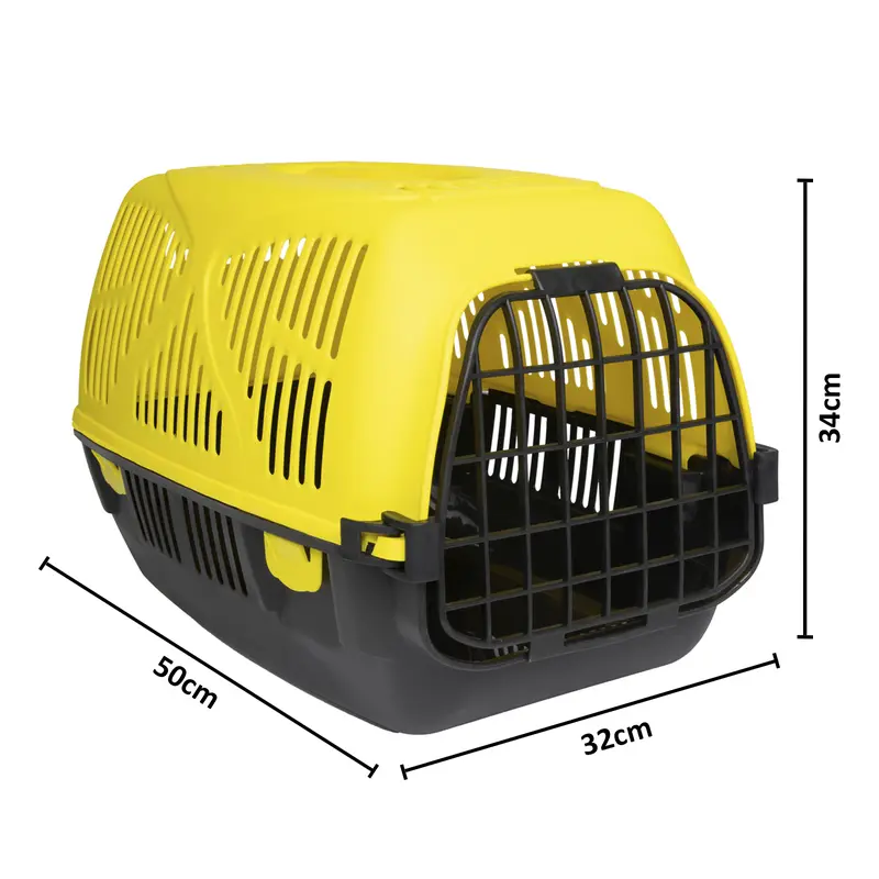Marko Pet Accessories 19" Large Pet Carrier Portable Box Animal Puppy Kitten Cage Travel Training Crate Cat Dog Lightweight Transporter 1
