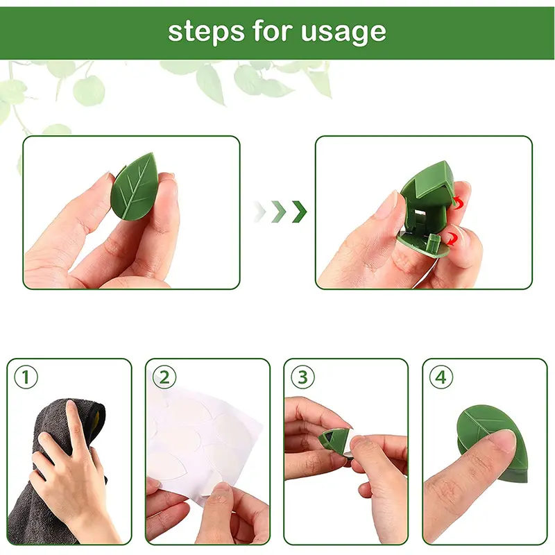 10PCS Climbing Plant Wall Clips Invisible Fixture Hook Clip Vine Sticky Vines 7