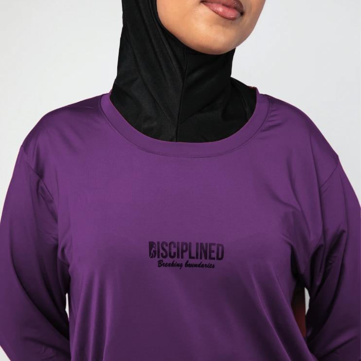 Graceful Purple - Women's Modest Activewear Top 2