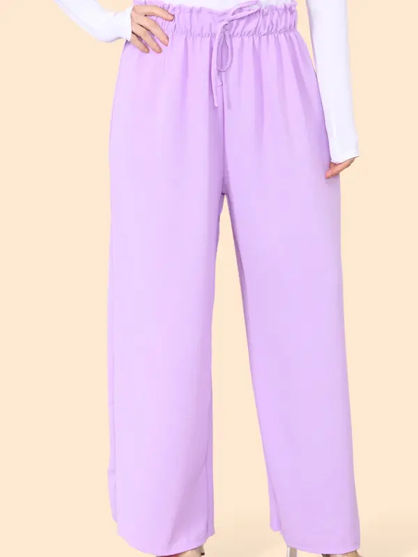 [Silu Boutique] Lightweight Wide Legged Palazzo Trousers, Fits up to UK20, Spring Casual Trousers, Daily Trousers, Summer and Spring Wear 4