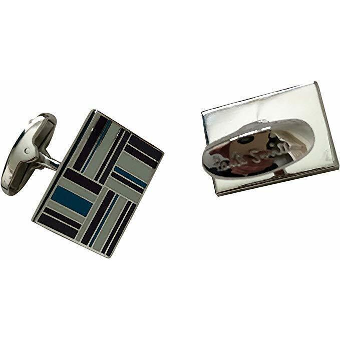 Paul Smith Cufflinks FLAG symbol in colours Blue White Grey 1