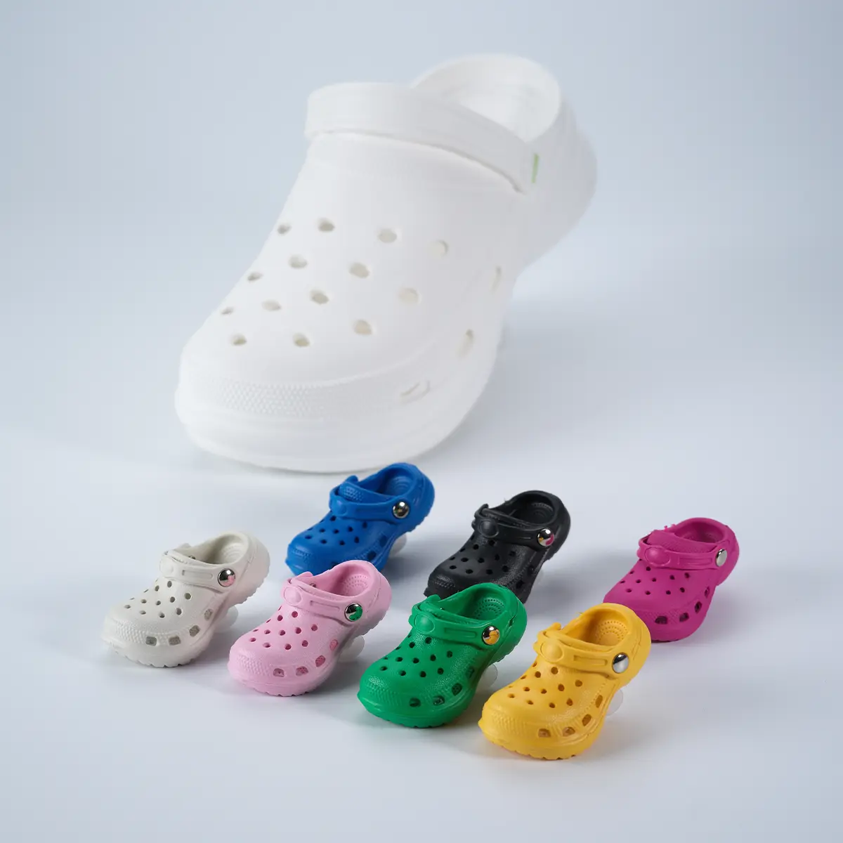 Cute Mini Rubber Shoe Charms, Multiple Colours, Charms Decorations for Bags or Shoes Footwear Comfort Parent Pu