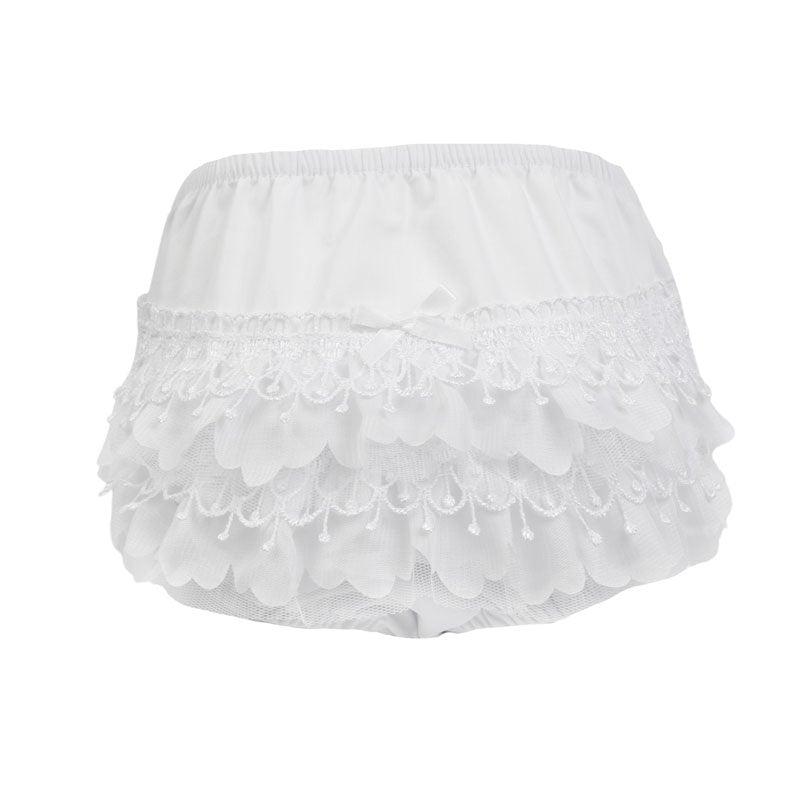 White        Frilly pants 0