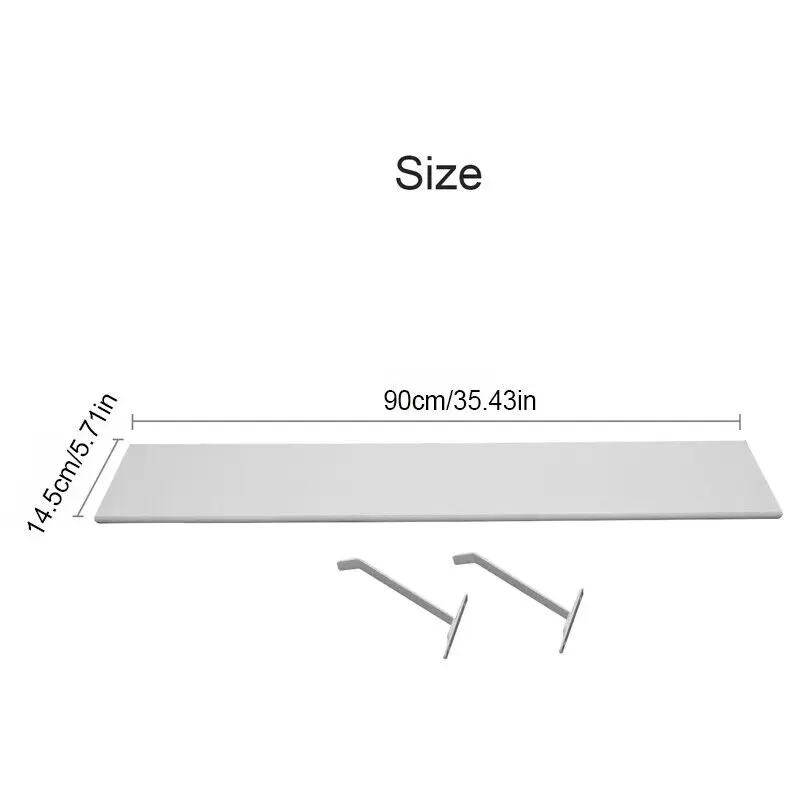 New Round Radiator Shelves Shelf 60cm/90cm MDF Included Brackets corners 3