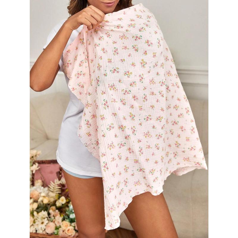 1pc Breathable And Soft Gauze Nursing Cover For Mothers 0