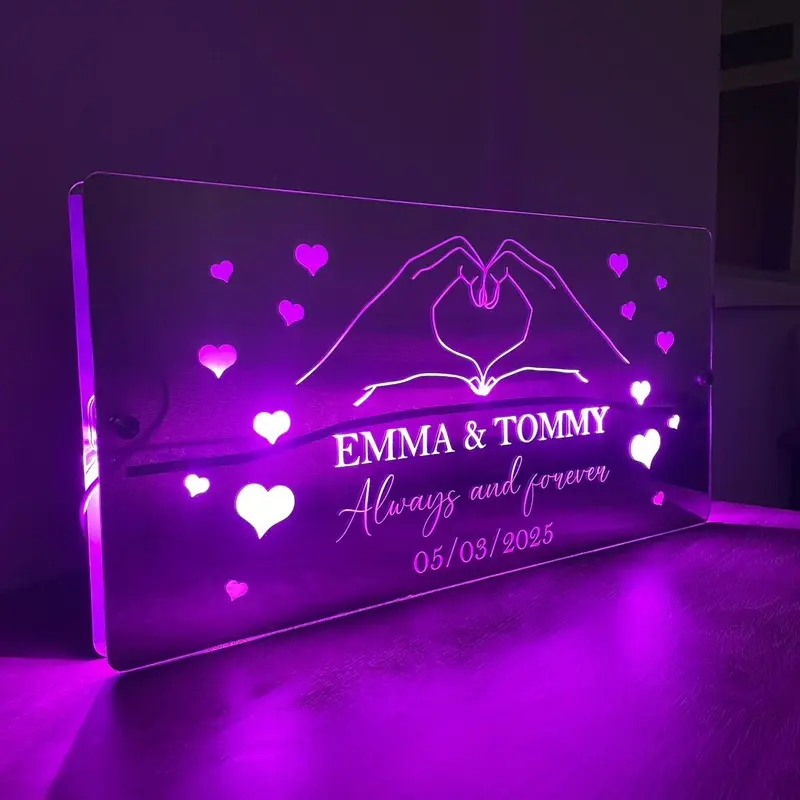 Personalised LED Valentines Mirror | Gift for Her | Gift for Him 5