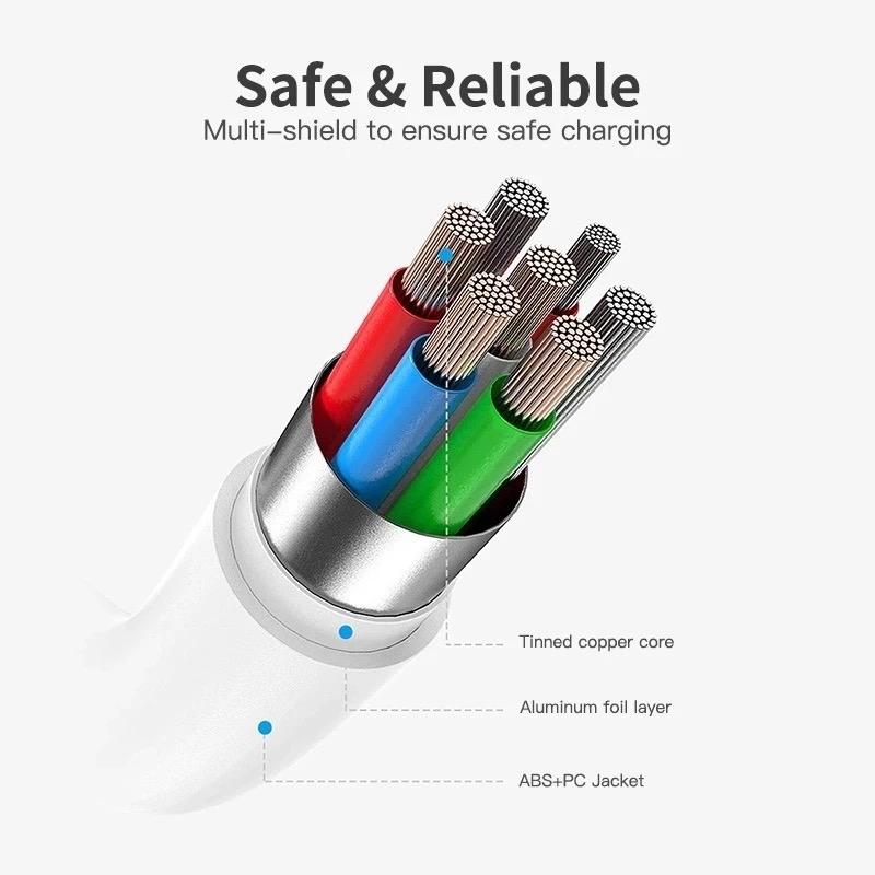 USB C to iPhone Fast Charge Cable Charging Smartphone Mobile Charger Cellphone 1