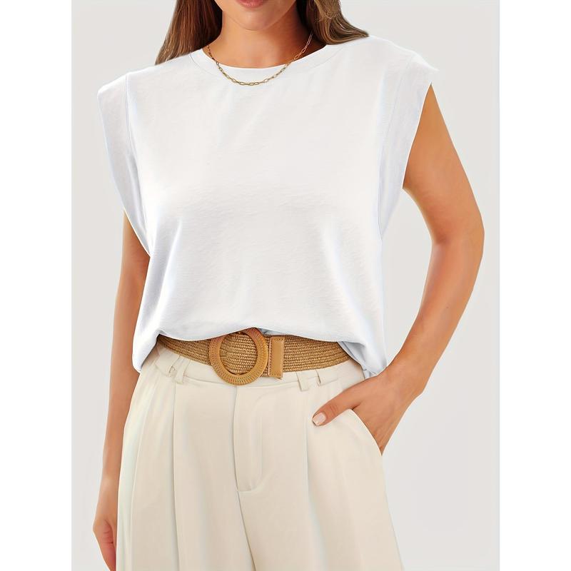 Plus Size Women's Sleeveless Casual Top Relaxed Fit Versatile Summer Wear Ideal for Layering and Everyday Comfort 5