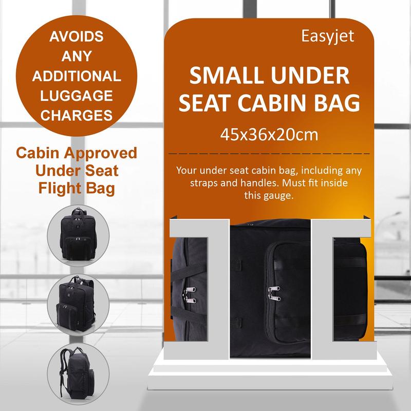 Aerolite 45x36x20cm Easyjet Maximum Eco-Friendly Super Premium Quality  With Removable Small Carry Pouch Recycled Eco-Friendly, Shower-Resistant Cabin Luggage Approved Travel Carry On Flight Rucksack with 10 Year Warranty backpack touchy 3